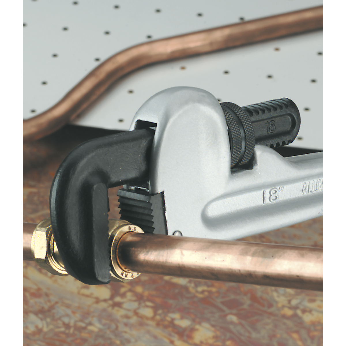 Sealey AK5107 Premier Aluminium Alloy Pipe Wrench European Pattern 300mm - additional view 2