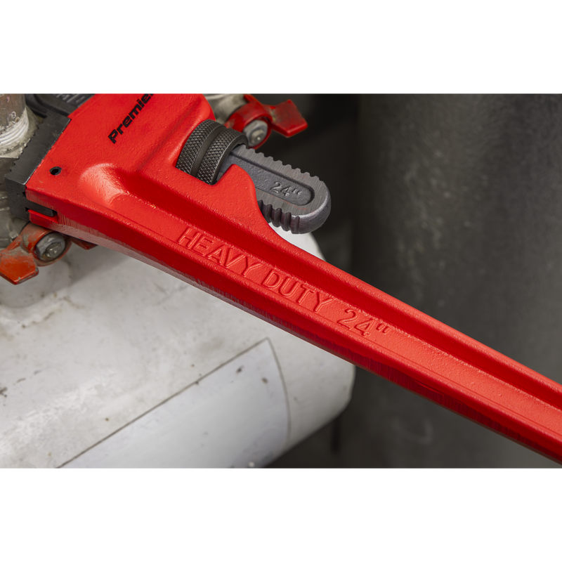 Sealey AK5112 Premier Cast Steel Pipe Wrench European Pattern 610mm - additional view 7