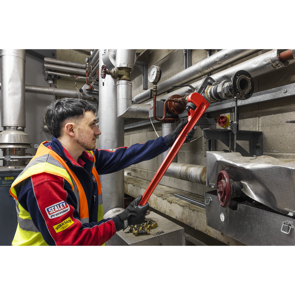 Sealey AK5113 Premier Cast Steel Pipe Wrench European Pattern 915mm - additional view 6