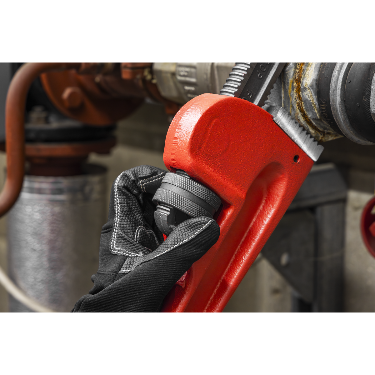 Sealey AK5113 Premier Cast Steel Pipe Wrench European Pattern 915mm - additional view 4