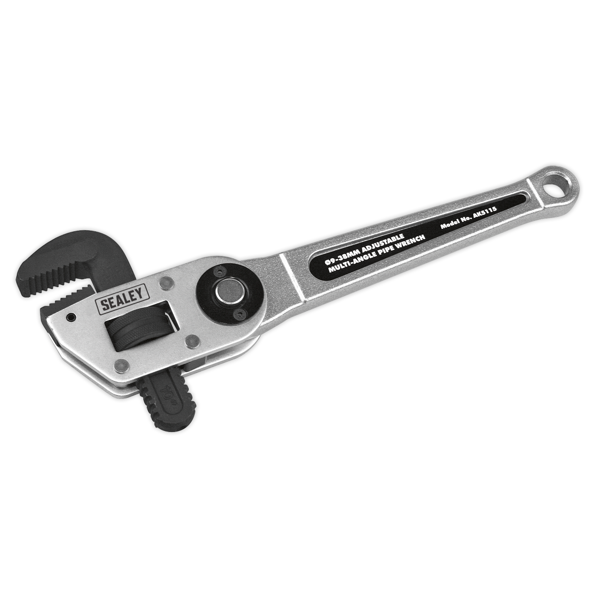 Sealey AK5115 Premier Adjustable Multi-Angle Pipe Wrench 9-38mm
