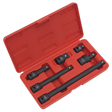 Sealey AK5514 Premier Impact Adaptor & Extension Bar Set 1/2"Sq Drive 6pc