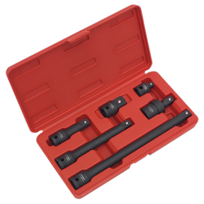 Sealey AK5514 Premier Impact Adaptor & Extension Bar Set 1/2"Sq Drive 6pc