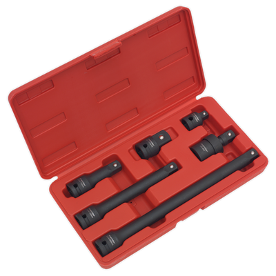 Sealey AK5514 Premier Impact Adaptor & Extension Bar Set 1/2"Sq Drive 6pc