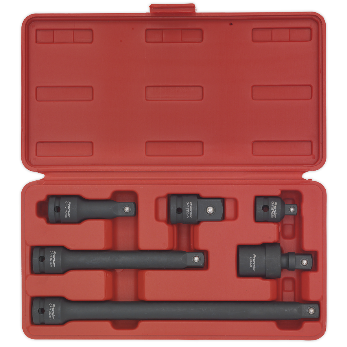 Sealey AK5514 Premier Impact Adaptor & Extension Bar Set 1/2"Sq Drive 6pc - additional view 6