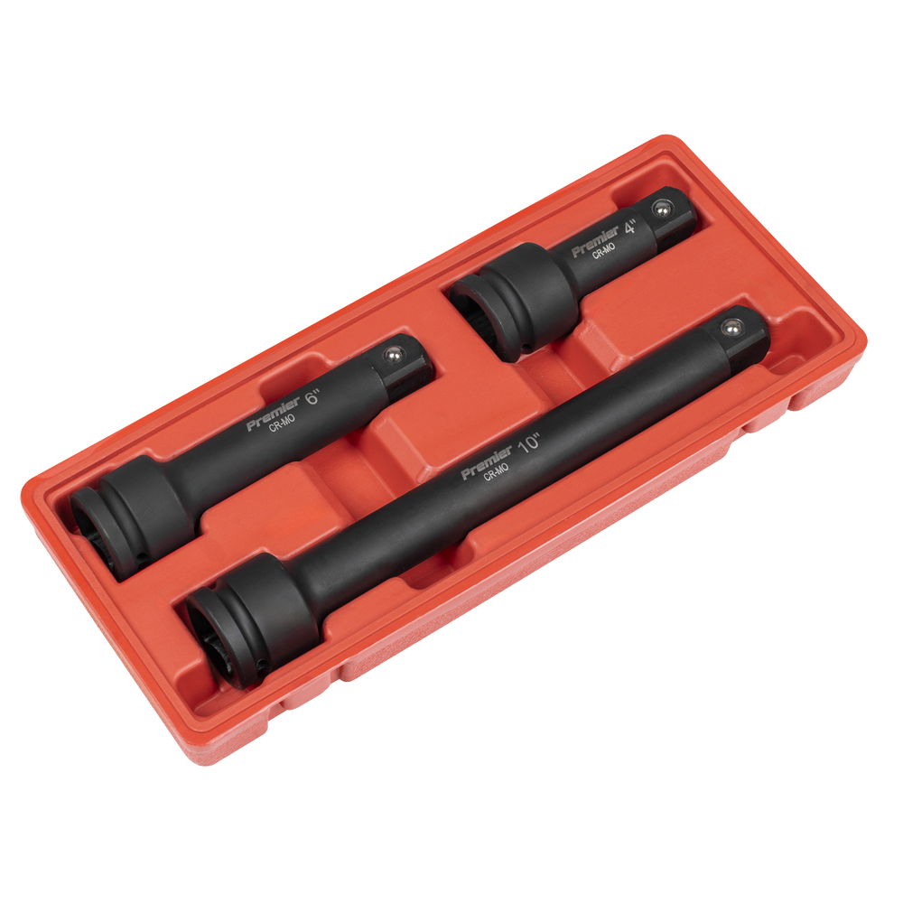 Sealey AK5515 Premier Impact Extension Bar Set 3/4"Sq Drive 3pc - additional view 7