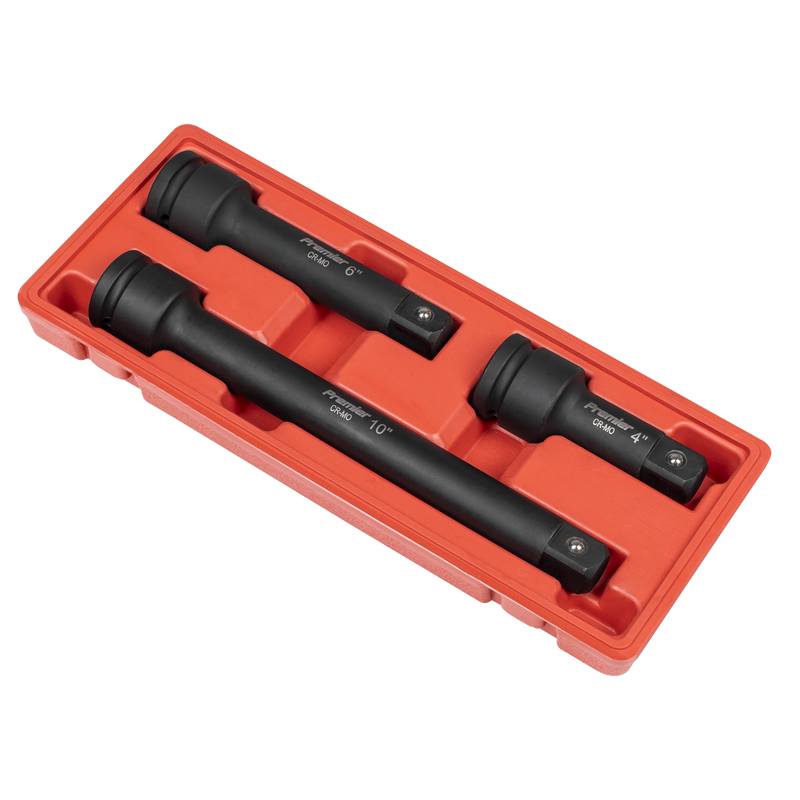 Sealey AK5515 Premier Impact Extension Bar Set 3/4"Sq Drive 3pc - additional view 8