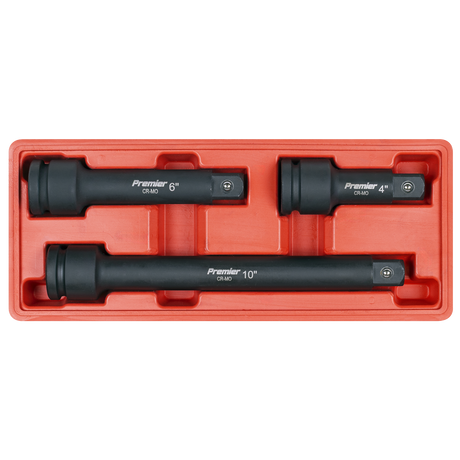 Sealey AK5515 Premier Impact Extension Bar Set 3/4"Sq Drive 3pc - additional view 2