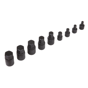 Sealey AK5525 Premier Low Profile Hex Impact Socket Bit Set 1/4" & 3/8"Sq Drive 9pc - additional view 5