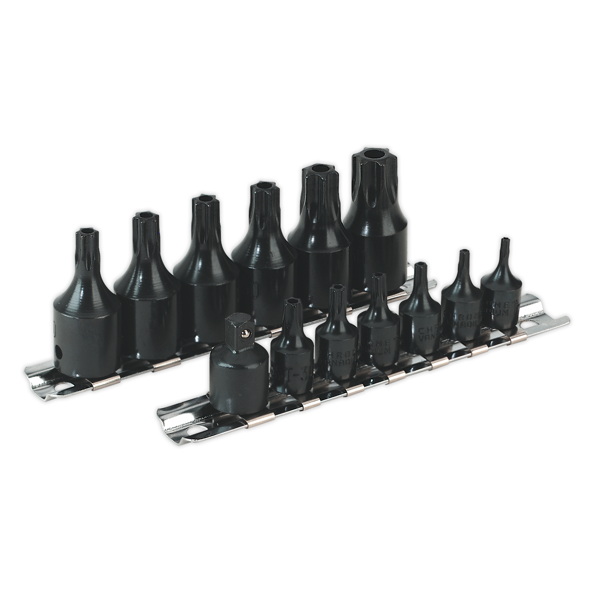 Sealey AK5585 Premier TRX-Star* Security Socket Bit Set 1/4" & 3/8"Sq Drive 13pc