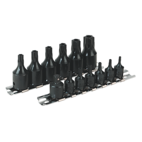 Sealey AK5585 Premier TRX-Star* Security Socket Bit Set 1/4" & 3/8"Sq Drive 13pc