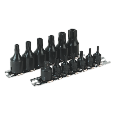 Sealey AK5585 Premier TRX-Star* Security Socket Bit Set 1/4" & 3/8"Sq Drive 13pc