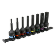 Sealey AK56002 Premier TRX-Star* Impact Socket Bit Set 1/2"Sq Drive 8pc