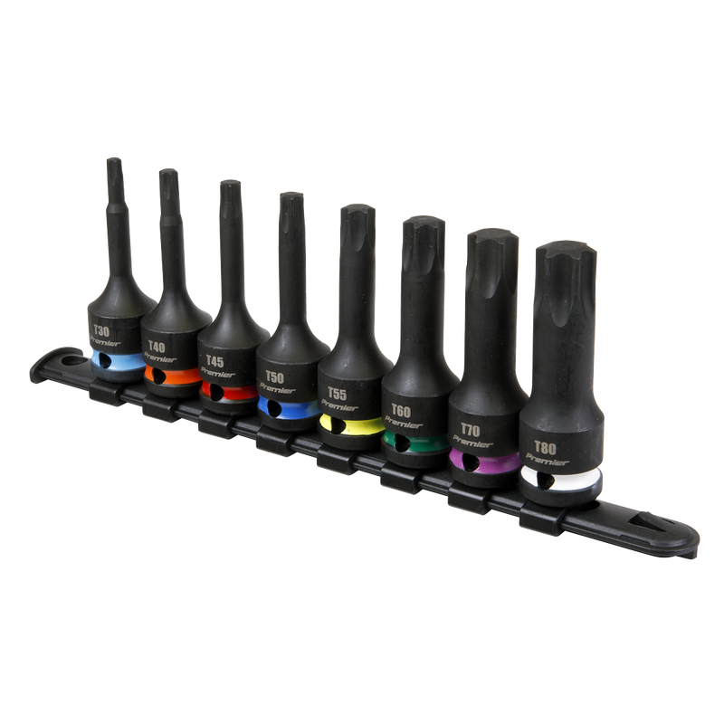 Sealey AK56002 Premier TRX-Star* Impact Socket Bit Set 1/2"Sq Drive 8pc - additional view 4