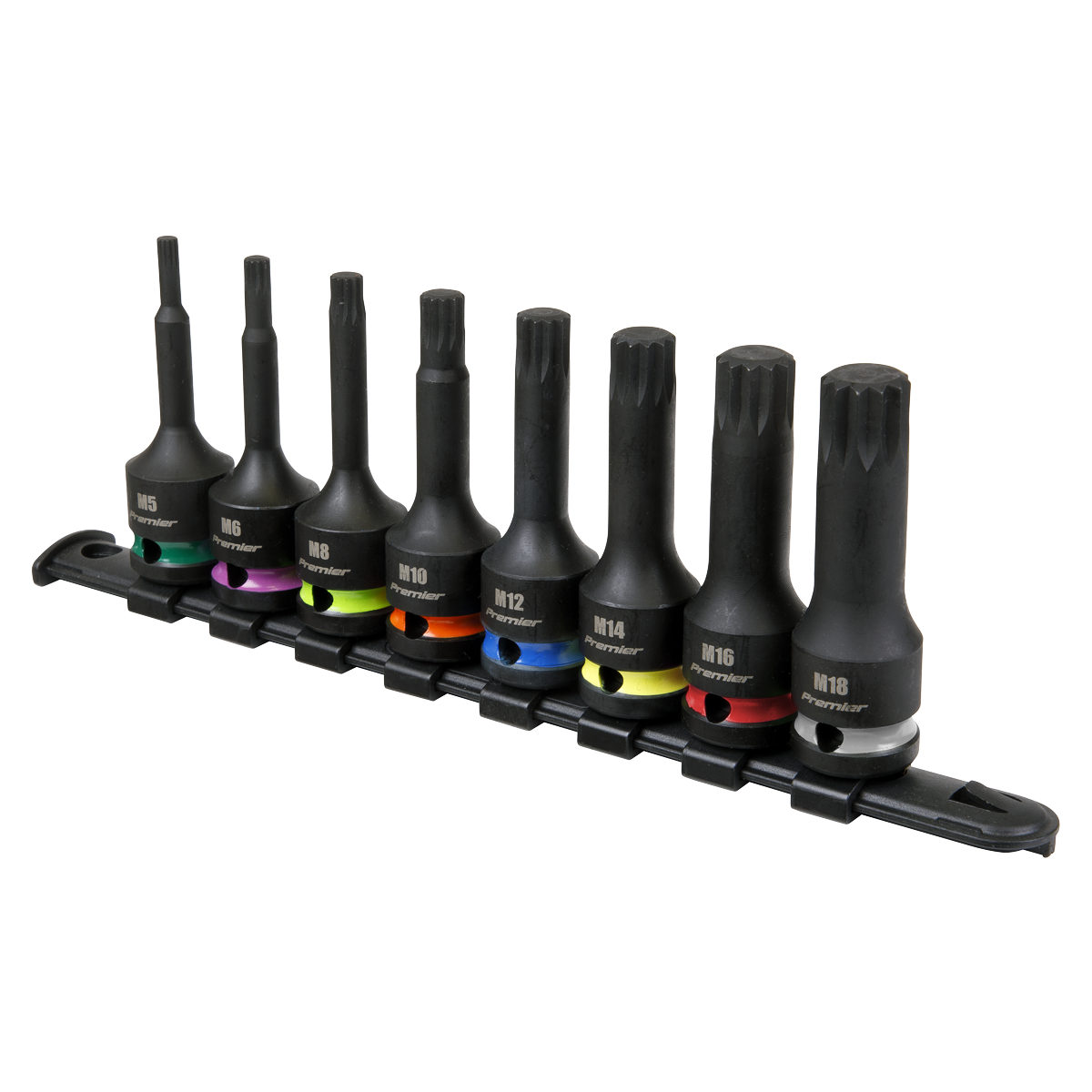 Sealey AK56004 Premier Spline Impact Socket Bit Set 1/2"Sq Drive 8pc - additional view 6
