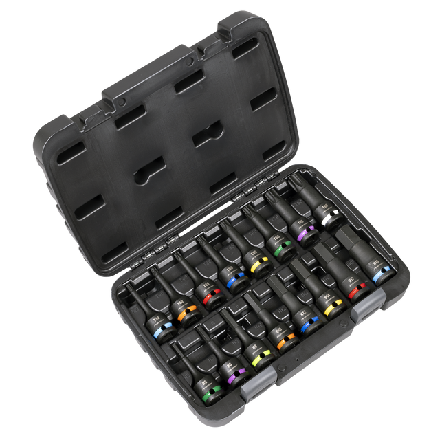 Sealey AK56005 Premier Hex & TRX-Star* Impact Socket Bit Set 1/2"Sq Drive 16pc