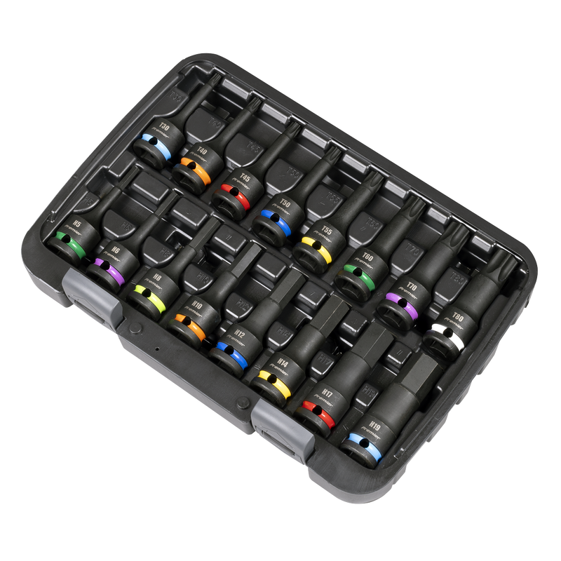 Sealey AK56005 Premier Hex & TRX-Star* Impact Socket Bit Set 1/2"Sq Drive 16pc - additional view 8