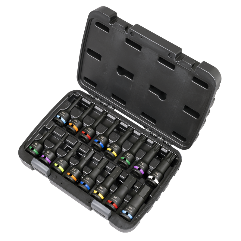 Sealey AK56005 Premier Hex & TRX-Star* Impact Socket Bit Set 1/2"Sq Drive 16pc - additional view 3
