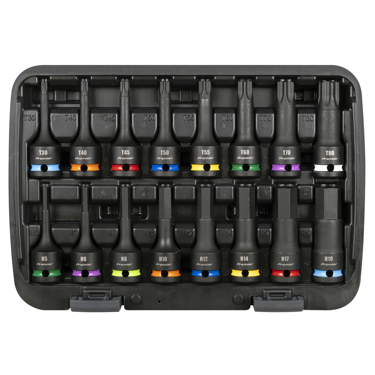 Sealey AK56005 Premier Hex & TRX-Star* Impact Socket Bit Set 1/2"Sq Drive 16pc - additional view 4