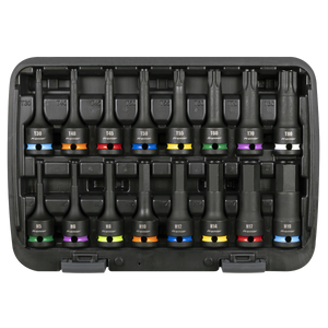 Sealey AK56005 Premier Hex & TRX-Star* Impact Socket Bit Set 1/2"Sq Drive 16pc - additional view 4