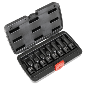 Sealey AK5604 Premier Spline Impact Socket Bit Set 1/2"Sq Drive 8pc
