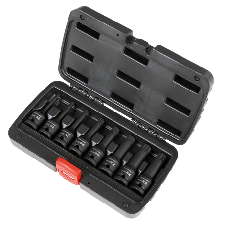 Sealey AK5604 Premier Spline Impact Socket Bit Set 1/2"Sq Drive 8pc - additional view 2