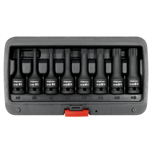 Sealey AK5604 Premier Spline Impact Socket Bit Set 1/2"Sq Drive 8pc - additional view 3