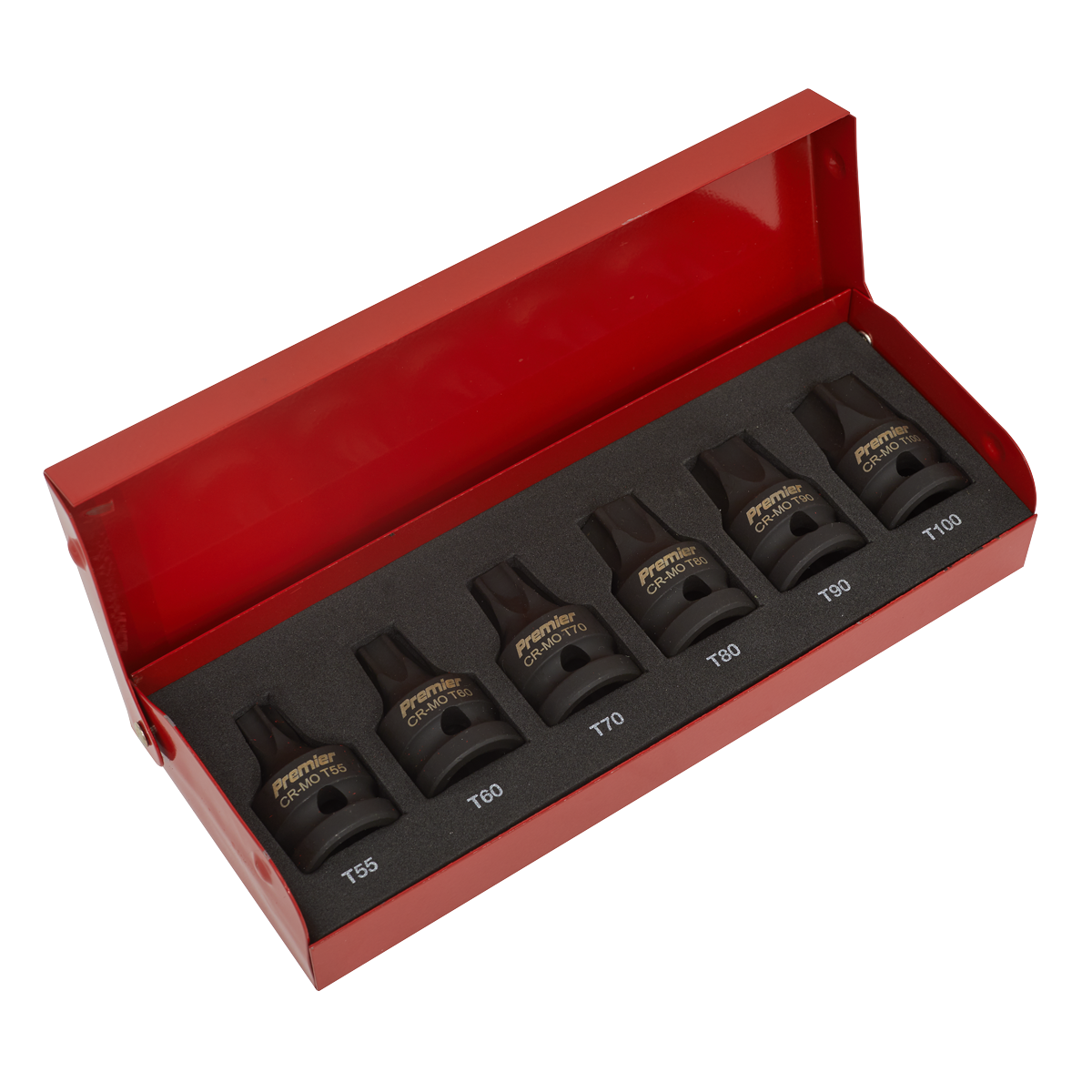Sealey AK5607 Premier TRX-Star* Impact Socket Bit Set 1/2"Sq Drive 6pc