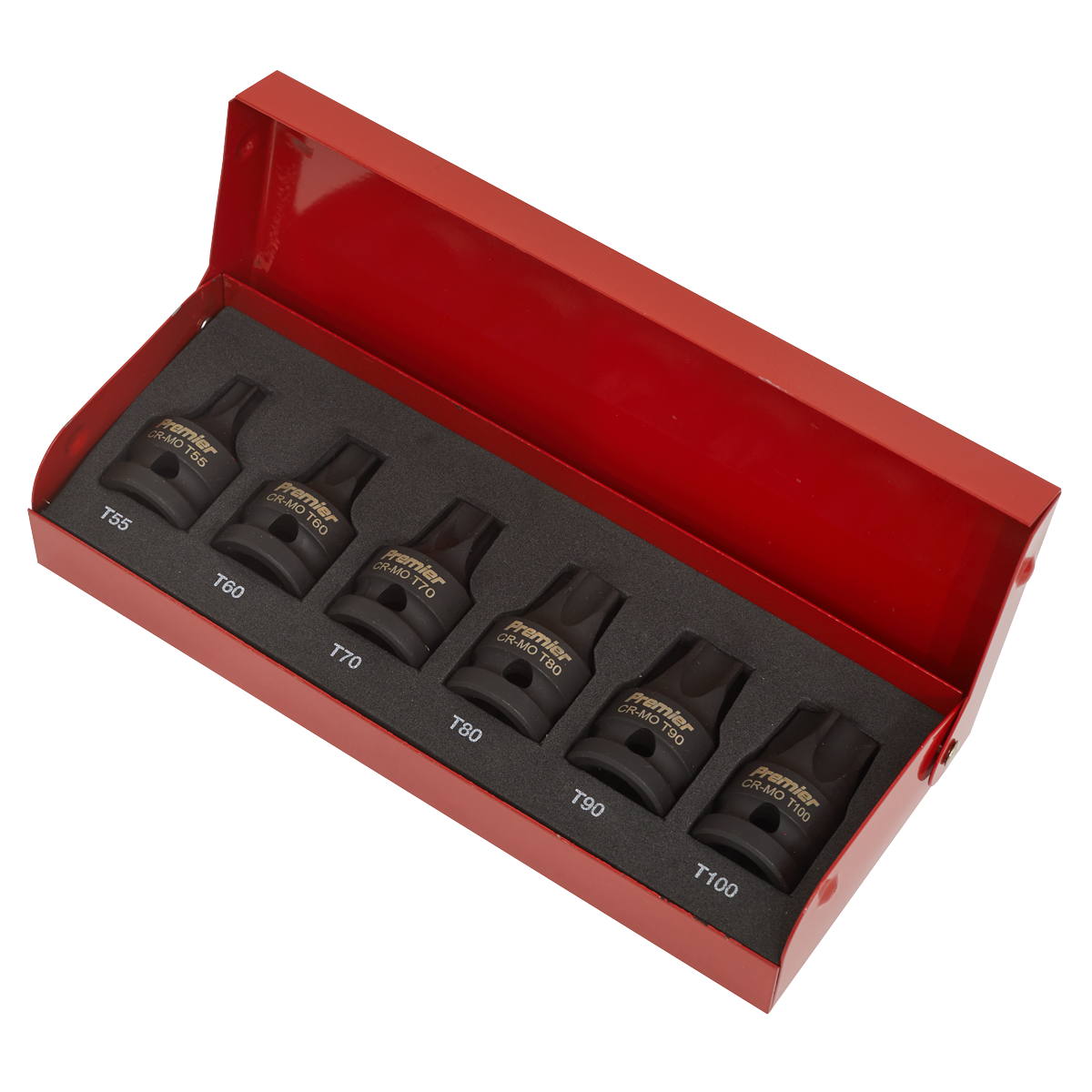 Sealey AK5607 Premier TRX-Star* Impact Socket Bit Set 1/2"Sq Drive 6pc - additional view 3