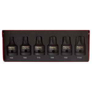Sealey AK5607 Premier TRX-Star* Impact Socket Bit Set 1/2"Sq Drive 6pc - additional view 2