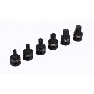 Sealey AK5608 Premier Spline Impact Socket Bit Set 1/2"Sq Drive 6pc - additional view 2