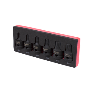Sealey AK5608 Premier Spline Impact Socket Bit Set 1/2"Sq Drive 6pc - additional view 3