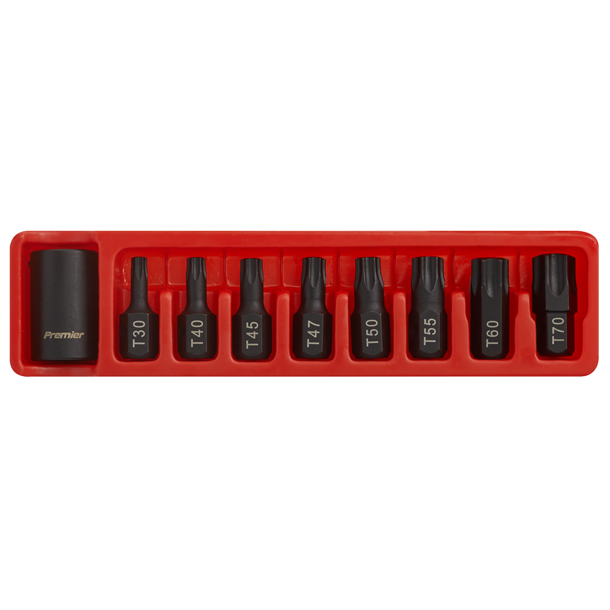 Sealey AK5610 Premier TRX-Star* Impact Bit & Holder Set 1/2"Sq Drive 9pc - additional view 3