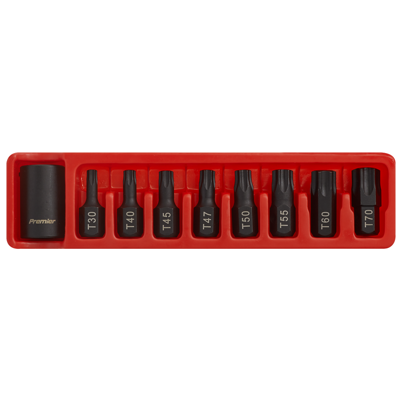 Sealey AK5610 Premier TRX-Star* Impact Bit & Holder Set 1/2"Sq Drive 9pc - additional view 3