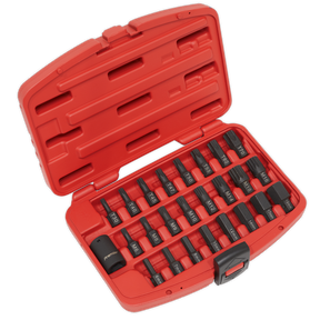 Sealey AK5612 Premier TRX-Star*/Hex/Spline Impact Bit Set 1/2"Sq Drive 25pc