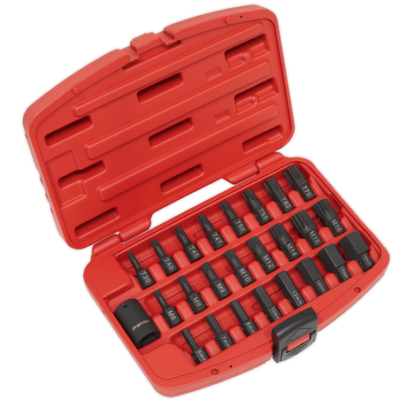 Sealey AK5612 Premier TRX-Star*/Hex/Spline Impact Bit Set 1/2"Sq Drive 25pc