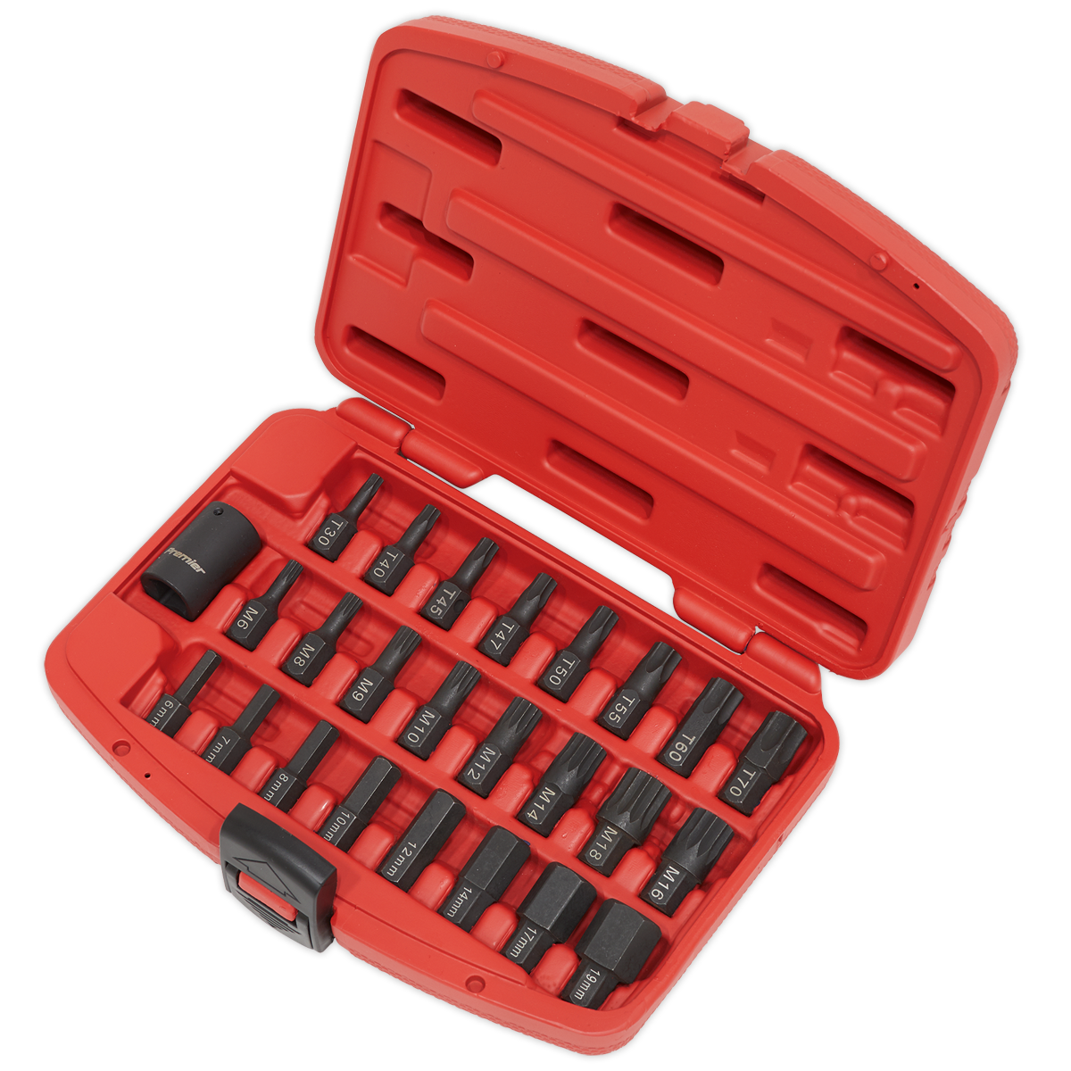 Sealey AK5612 Premier TRX-Star*/Hex/Spline Impact Bit Set 1/2"Sq Drive 25pc - additional view 3
