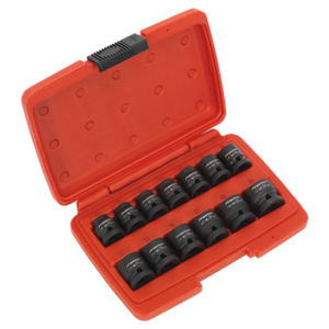 Sealey AK5613LP Premier Low Profile Impact Socket Set 1/2"Sq Drive 13pc
