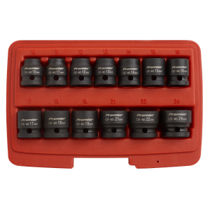 Sealey AK5613LP Premier Low Profile Impact Socket Set 1/2"Sq Drive 13pc - additional view 2
