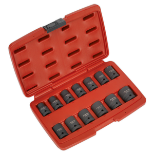 Sealey AK5613TD Premier Total Drive® Impact Socket Set 1/2"Sq Drive 13pc
