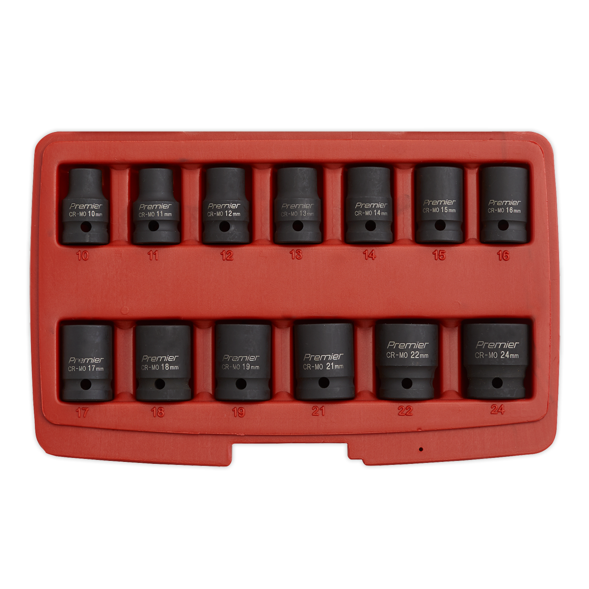 Sealey AK5613TD Premier Total Drive® Impact Socket Set 1/2"Sq Drive 13pc - additional view 9