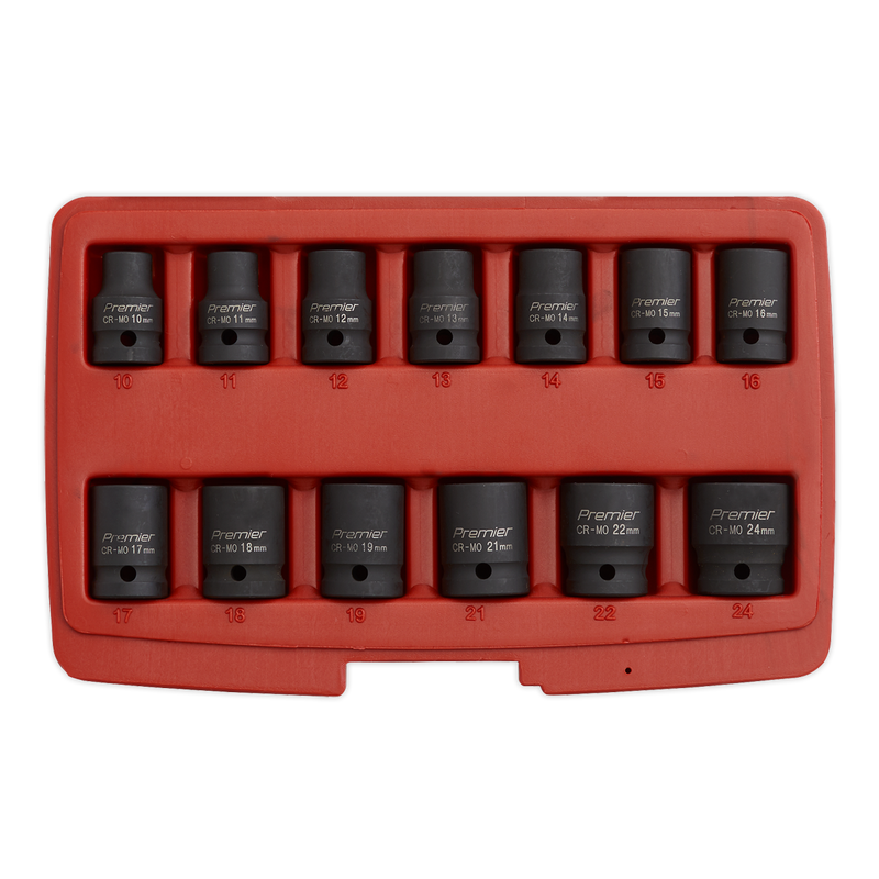 Sealey AK5613TD Premier Total Drive® Impact Socket Set 1/2"Sq Drive 13pc - additional view 9