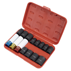 Sealey AK5615M Premier Impact Socket & Wheel Nut Removal Set 1/2"Sq Drive 15pc - additional view 3