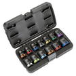 Sealey AK56160M Lock-On™ Impact Socket Set 1/2"Sq Drive 13pc 6pt Metric