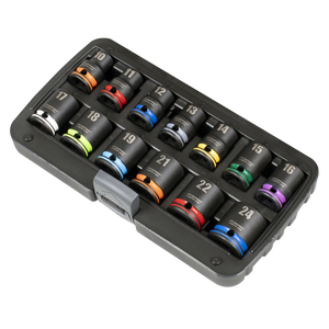 Sealey AK56160M Lock-On™ Impact Socket Set 1/2"Sq Drive 13pc 6pt Metric - additional view 5