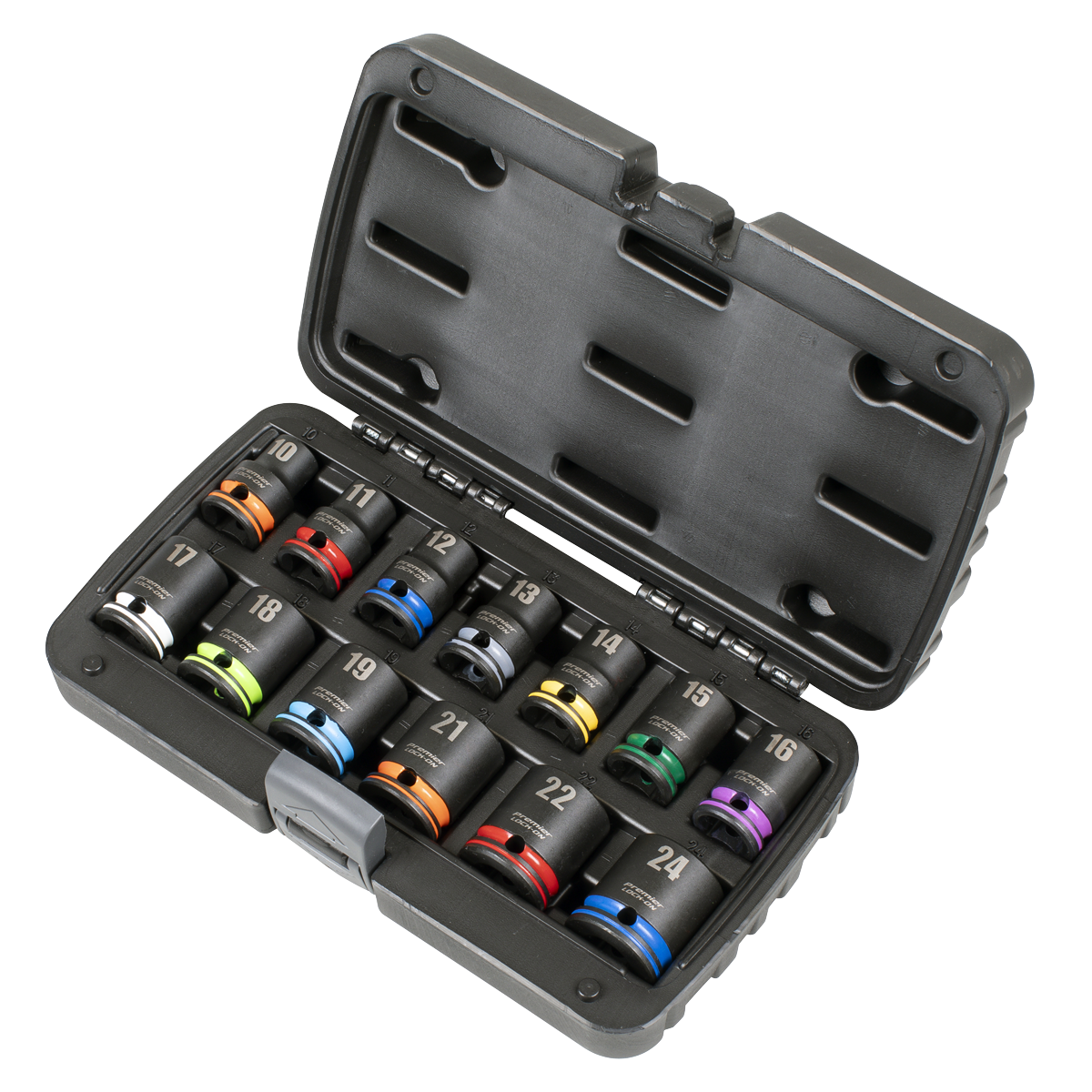 Sealey AK56160M Lock-On™ Impact Socket Set 1/2"Sq Drive 13pc 6pt Metric - additional view 2