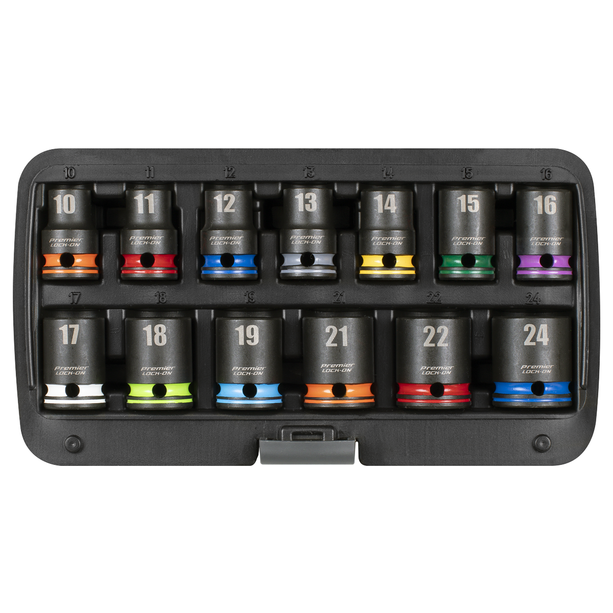 Sealey AK56160M Lock-On™ Impact Socket Set 1/2"Sq Drive 13pc 6pt Metric - additional view 3