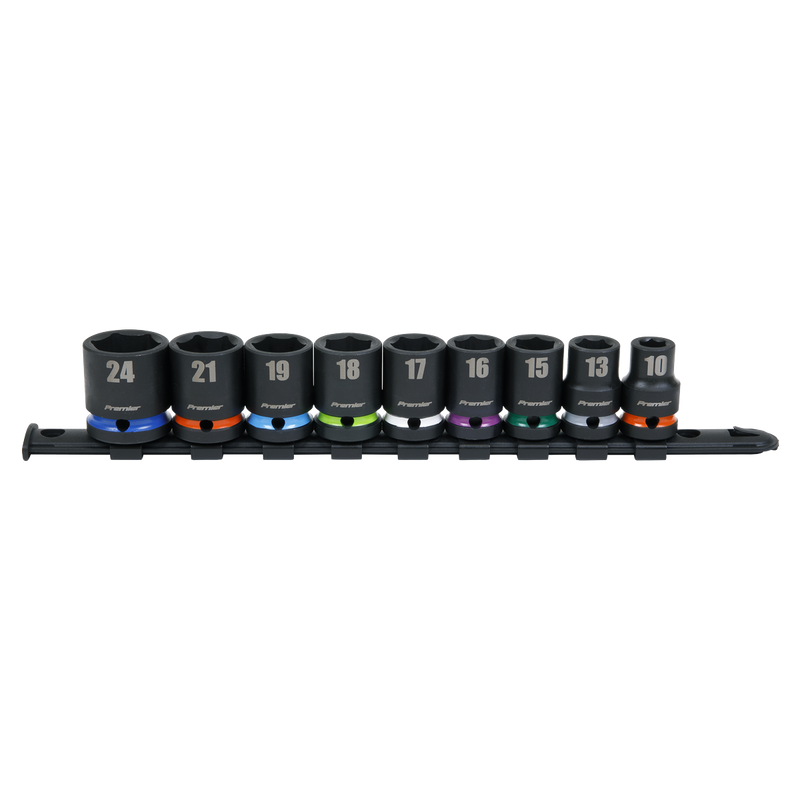 Sealey AK5618M Premier Impact Socket Set 1/2"Sq Drive 9pc - additional view 3