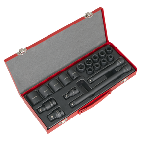 Sealey AK5619M Premier Impact Socket Set 1/2"Sq Drive 19pc