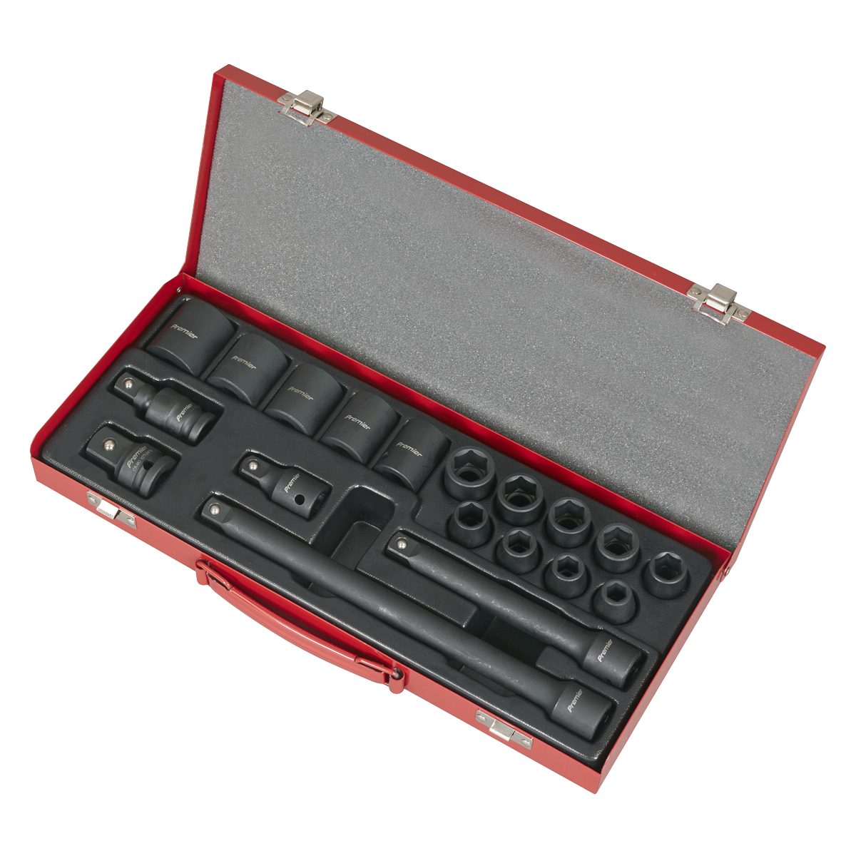 Sealey AK5619M Premier Impact Socket Set 1/2"Sq Drive 19pc - additional view 2